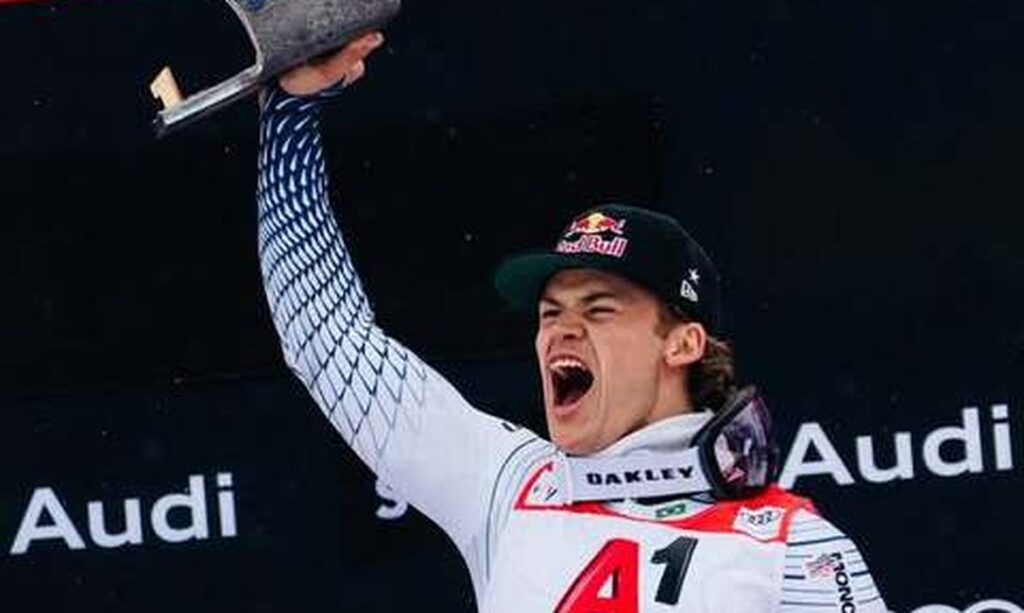 Lucas Pinheiro abre temporada com ouro em slalom gigante na Áustria